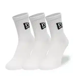 New Era Flag 3 Pack Crew White Sock