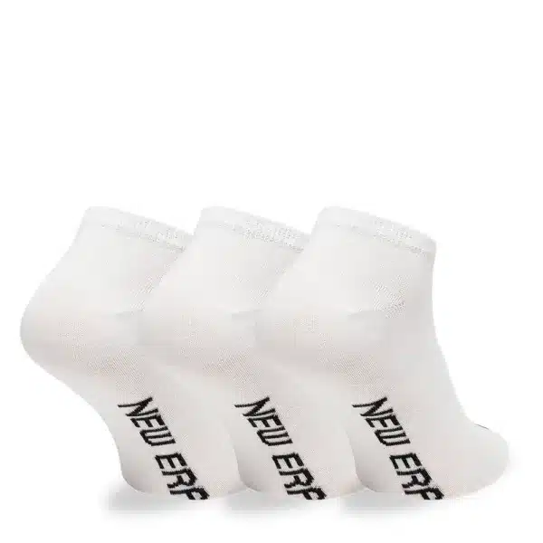 New Era Flag Sneaker 3 Pack White Socks - Afbeelding 2