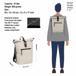 New Rebels Mart Waterafstotend Rugtas - Large