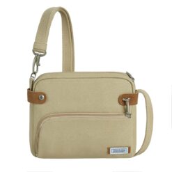 Travelon Heritage anti-diefstal crossbody tas naturel