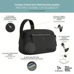 Alternative view of Travelon Metro Anti Diefstal Dome Crossbody Tas