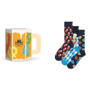 Happy Socks - 3-Pack Beer Glass Socks Gift Set