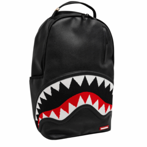 Shark Mouth DLXS Leer Zwart rugzak.