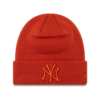 New Era Yankees Child Beanie Dark Orange