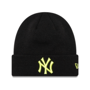 De New Era – New York Yankees Youth League Essential Beanie in Zwart & Geel