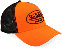 Alternative view of Von Dutch Oval Patch Black/Orange A-Frame Trucker