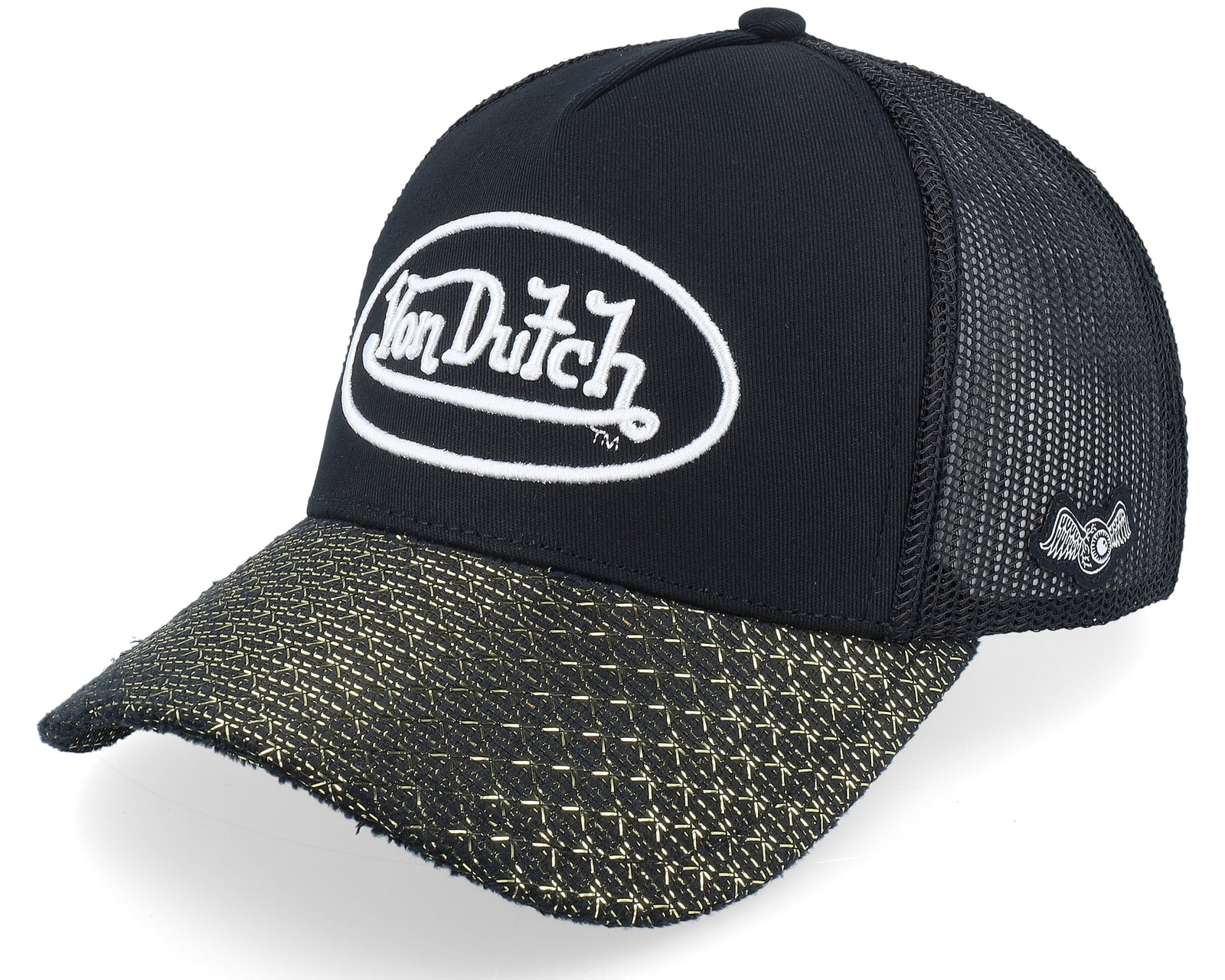 Von Dutch Oval Patch Black/Brown Trucker